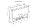 Встроенный портальный биокамин Lux Fire Фаер Бокс 1 33 ПБ-ФБ-1-33