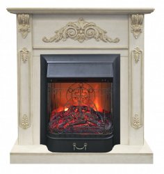 Каминокомплект RealFlame Anita corner STD/EUG WTG с очагом Majestic Lux Black S