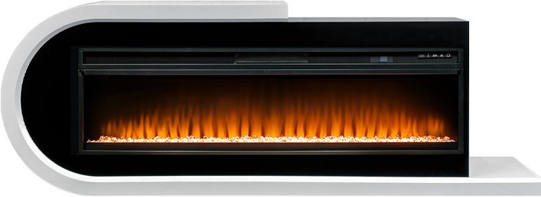 Каминокомплект Royal Flame Basel L с очагом Vision 60 LED белый с черным