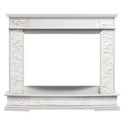 Портал Firelight Scala 25 сланец скалистый белый/шпон белый дуб