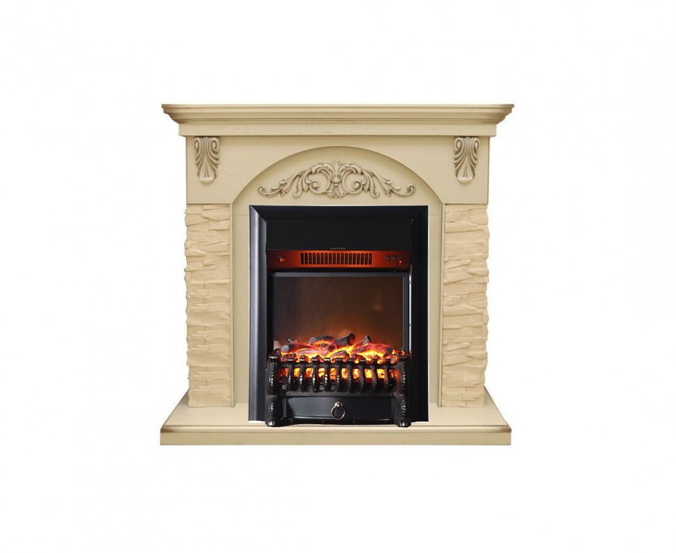 Каминокомплект Interflame Берн сланец с очагом Fobos FX M Black