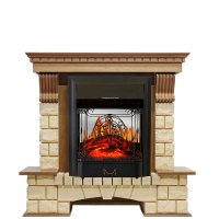 Каминокомплект Royal Flame Pierre Luxe шампань с очагом Majestic FX M Black
