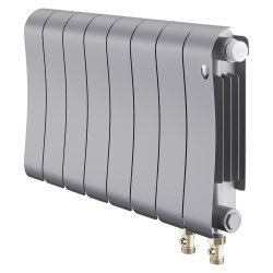 Биметаллический радиатор отопления Royal Thermo Infinity 300 Silver Satin VR80 8 секций
