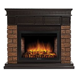 Каминокомплект Firelight Bricks Wood 30 с очагом Electrolux EFP/P-3020LS камень темный/шпон венге