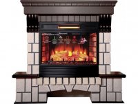 Каминокомплект Interflame Экстер темный дуб с очагом Panoramic 06 25 LED FX QZ