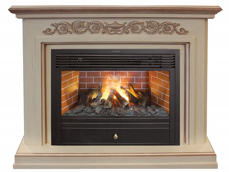 Каминокомплект RealFlame Leticia 26 WT с очагом 3D Novara