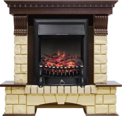 Каминокомплект Royal Flame Pierre Luxe шампань с очагом Fobos FX Black