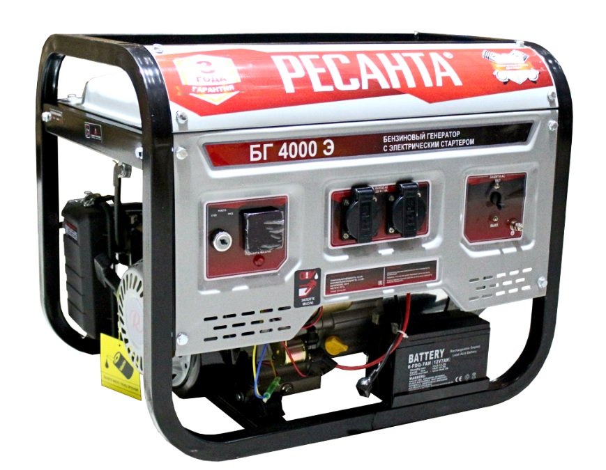 Бензиновый электрогенератор Ресанта БГ4000Э