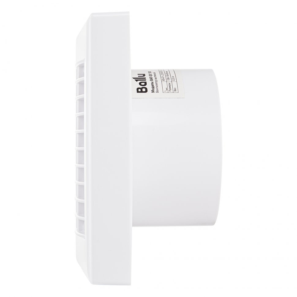 Вентилятор вытяжной Ballu BAF-EX 120 G с гравитационными жалюзи