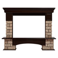 Портал Firelight Forte Wood 30 камень коричневый/шпон темный дуб