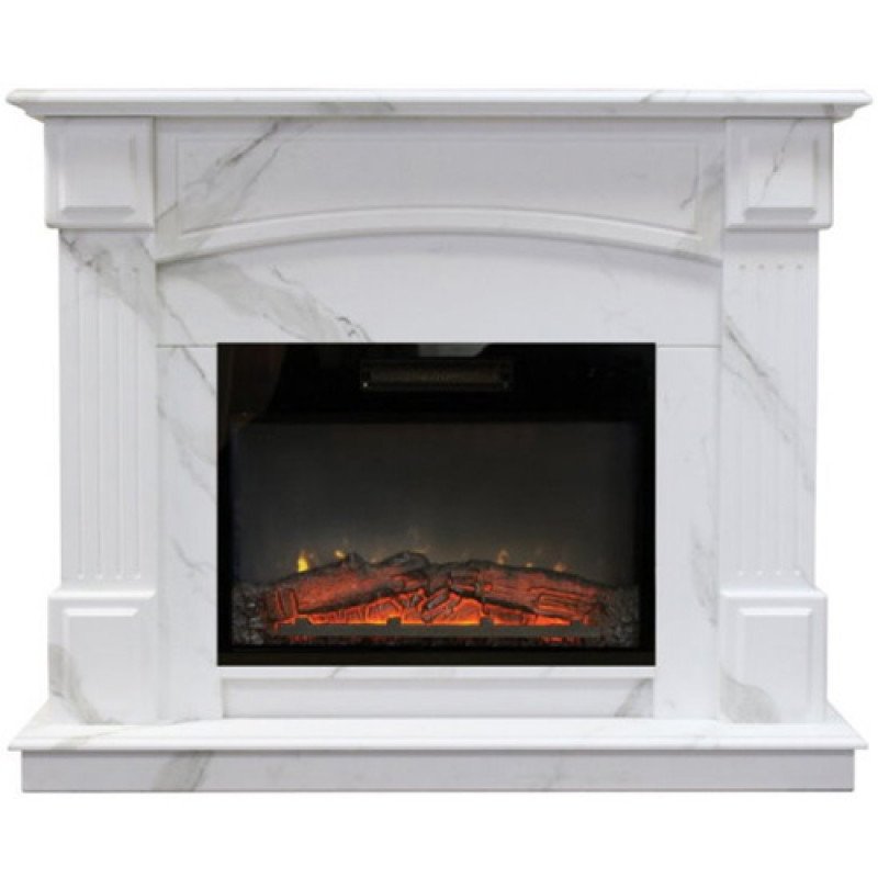 Каминокомплект RealFlame Carolina 25.5/24 WT F512 с очагом Kendal 24