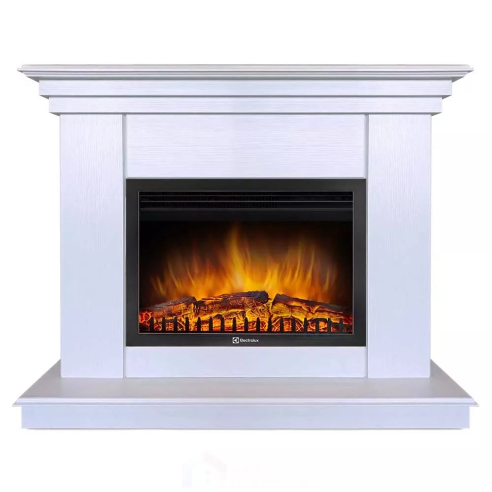 Каминокомплект Хорошие Камины Марс с очагом Electrolux EFP/P-2520LS белое дерево