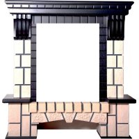 Портал Interflame Экстер М венге под классический очаг