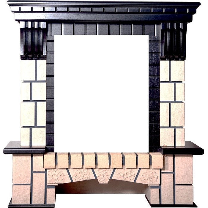 Портал Interflame Экстер М венге под классический очаг