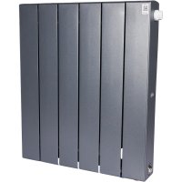 Биметаллический радиатор отопления Rifar Supremo Ventil SVR 500 нижнее правое подключение 6 секций титан