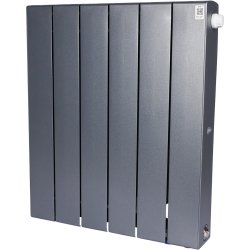 Биметаллический радиатор отопления Rifar Supremo Ventil SVR 500 нижнее правое подключение 6 секций титан