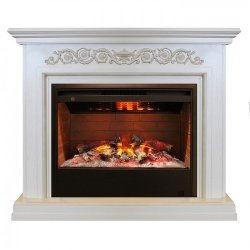 Каминокомплект RealFlame Leticia 26 WT с очагом 3D Helios 26