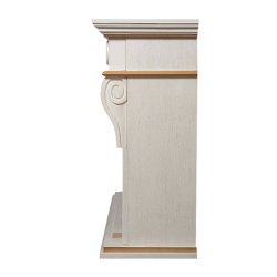 Каминокомплект Firelight Vittoriano 30 с очагом Electrolux EFP/P-3020LS беленый дуб с золотой патиной