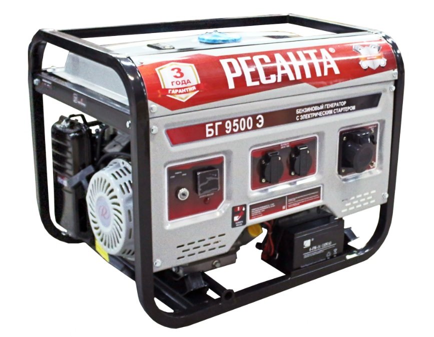 Бензиновый электрогенератор Ресанта БГ9500Э