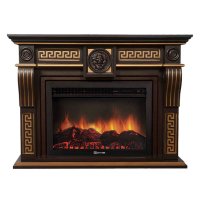 Каминокомплект Firelight Vittoriano 30 с очагом Electrolux EFP/P-3020LS темный дуб с золотой патиной