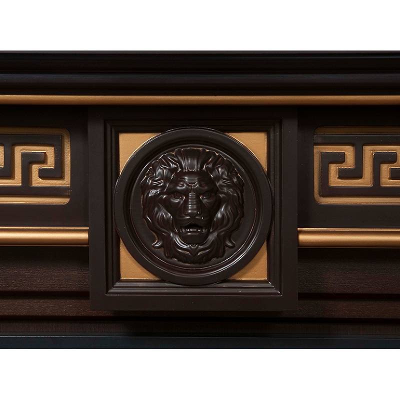 Каминокомплект Firelight Vittoriano 30 с очагом Electrolux EFP/P-3020LS темный дуб с золотой патиной