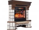 Каминокомплект Interflame Экстер средний дуб угловой с очагом Panoramic 06 25 LED FX