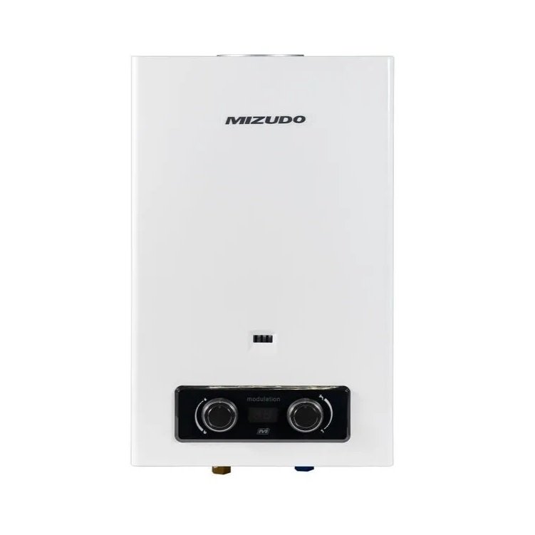 Газовый проточный водонагреватель Mizudo Perl Plus ВПГ 2-10 MM 20 кВт Oxygen free Euro MM