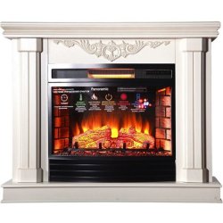 Каминокомплект Interflame Джениус с очагом Panoramic 25 LED FX бежевый