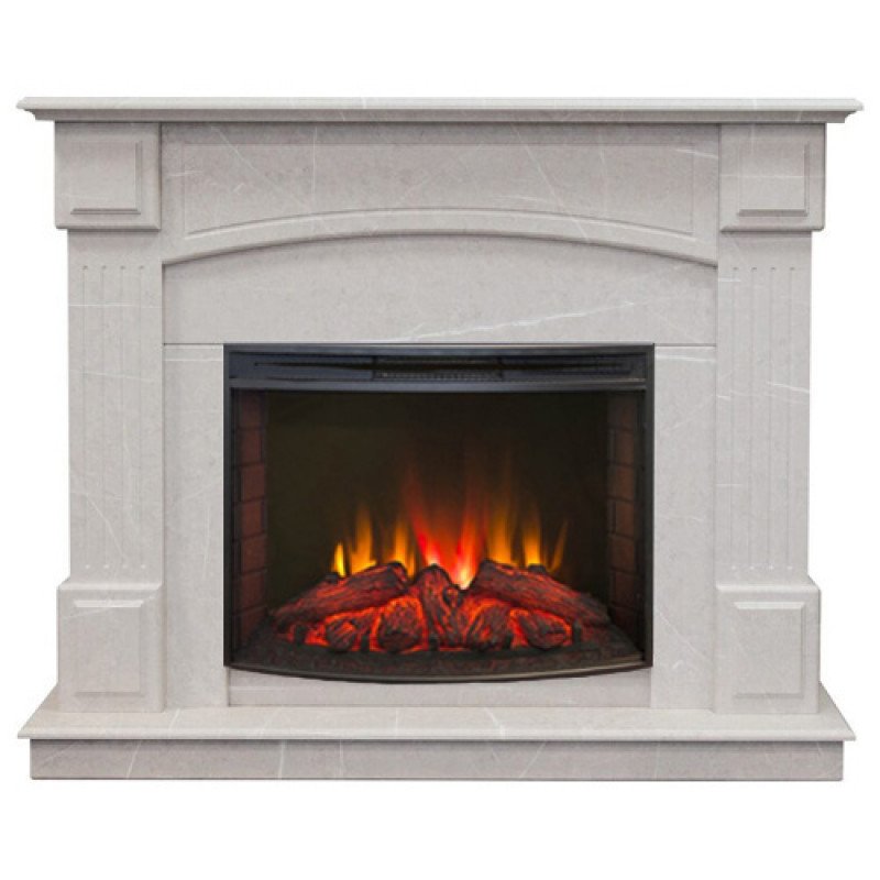 Каминокомплект RealFlame Carolina 25.5/24 WT F714 c очагом Evrika LED