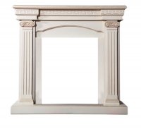 Портал Interflame Афина бежевый с золотой патиной под классический очаг