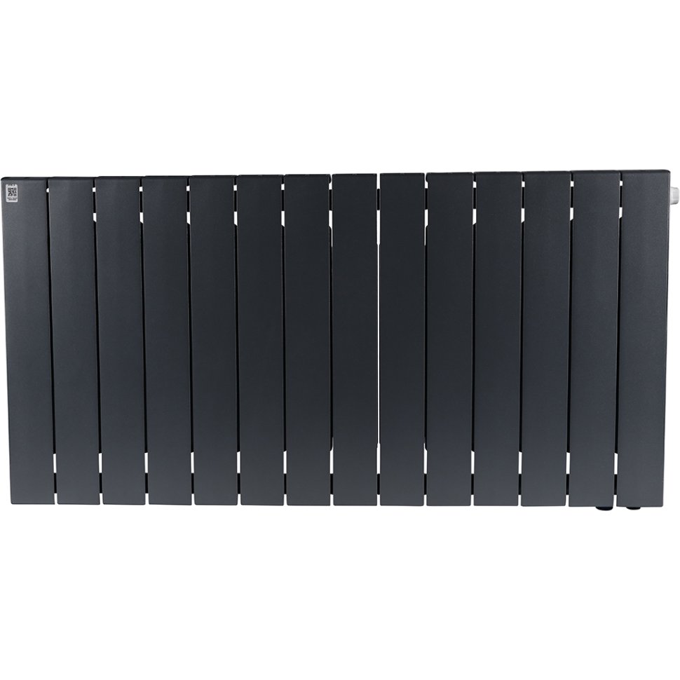 Биметаллический радиатор отопления Rifar Supremo Ventil SVR 500 нижнее правое подключение 14 секций титан