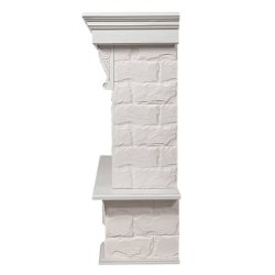 Портал Firelight Forte 30S камень белый/шпон белёный дуб