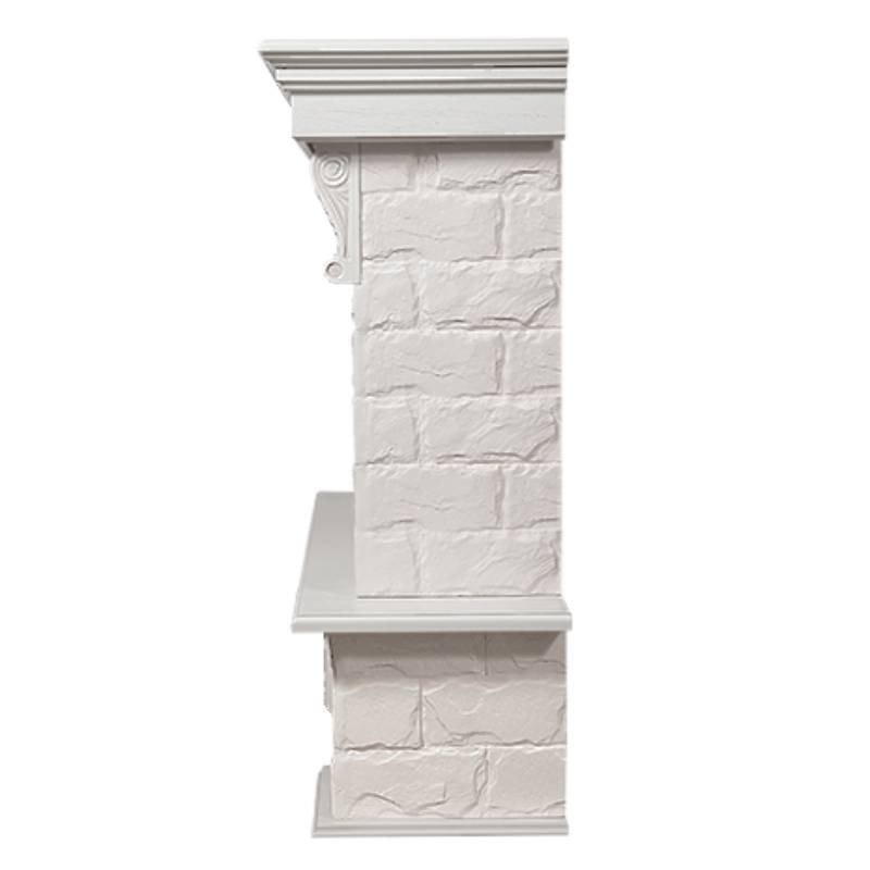 Портал Firelight Forte 30S камень белый/шпон белёный дуб