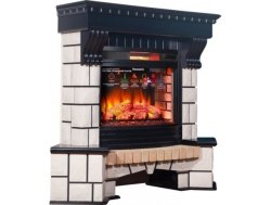 Каминокомплект Interflame Экстер венге угловой с очагом Panoramic 06 25 LED FX