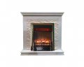 Каминокомплект Interflame Сиена сланец белый с очагом Fobos FX M Brass