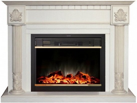 Каминокомплект RealFlame Imperia 33 с очагом MoonBlaze S LUX Brass