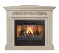 Каминокомплект RealFlame Leticia Corner 26 WT с очагом 3D Novara