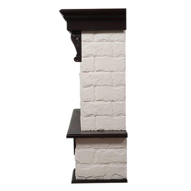Портал Firelight Forte 30S камень белый/шпон темный дуб
