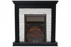 Каминокомплект Interflame Сиена сланец венге с очагом Majestic FX M Black