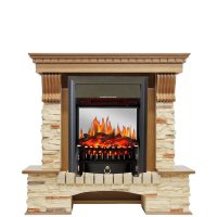 Каминокомплект Royal Flame Pierre Luxe сланец с очагом Fobos FX M Black