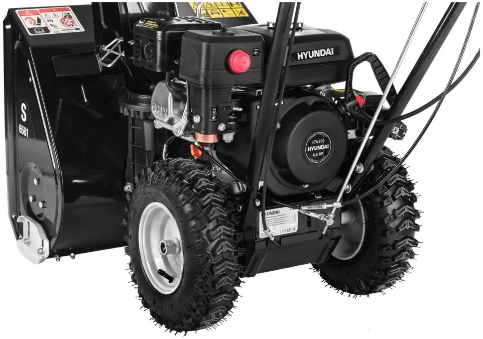 Снегоуборщик бензиновый Hyundai S 6561, 6.5 л.с. с электростартером