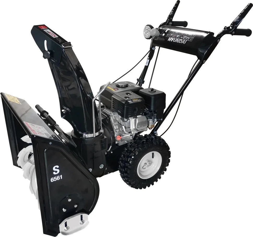 Снегоуборщик бензиновый Hyundai S 6561, 6.5 л.с. с электростартером