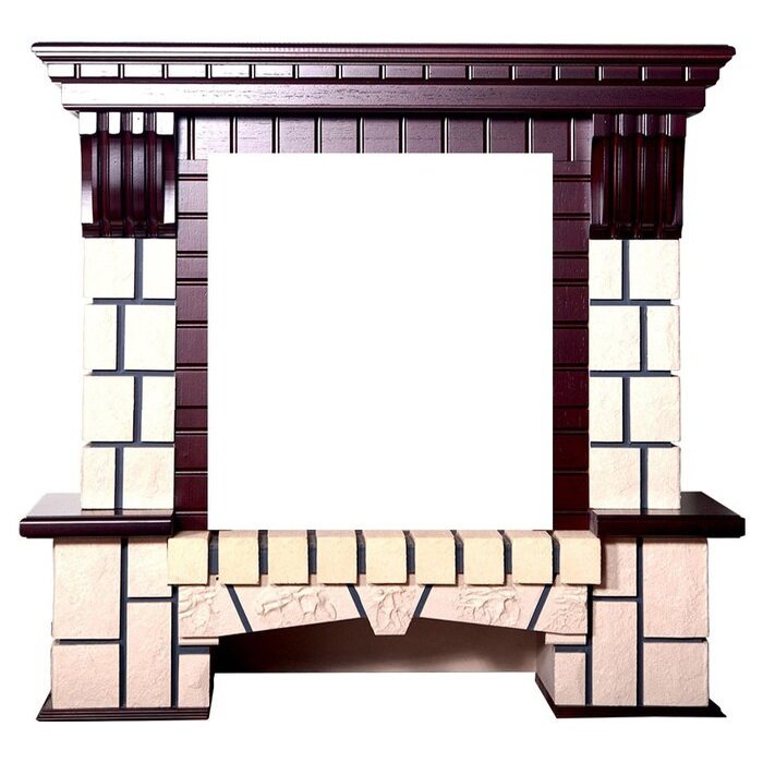 Портал Interflame Экстер М махагон под очаг Foton 23 LED FX