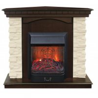 Каминокомплект RealFlame Elford Corner STD/EUG/25'5/HL AO с очагом Majestic s Lux Black/Brass