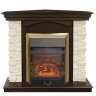 Каминокомплект RealFlame Elford Corner STD/EUG/25'5/HL AO с очагом Majestic s Lux Black/Brass