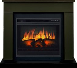 Каминокомплект Royal Flame Bergen 23 (Разборный) с очагом Vision 23 EF LED 3D FX темная олива