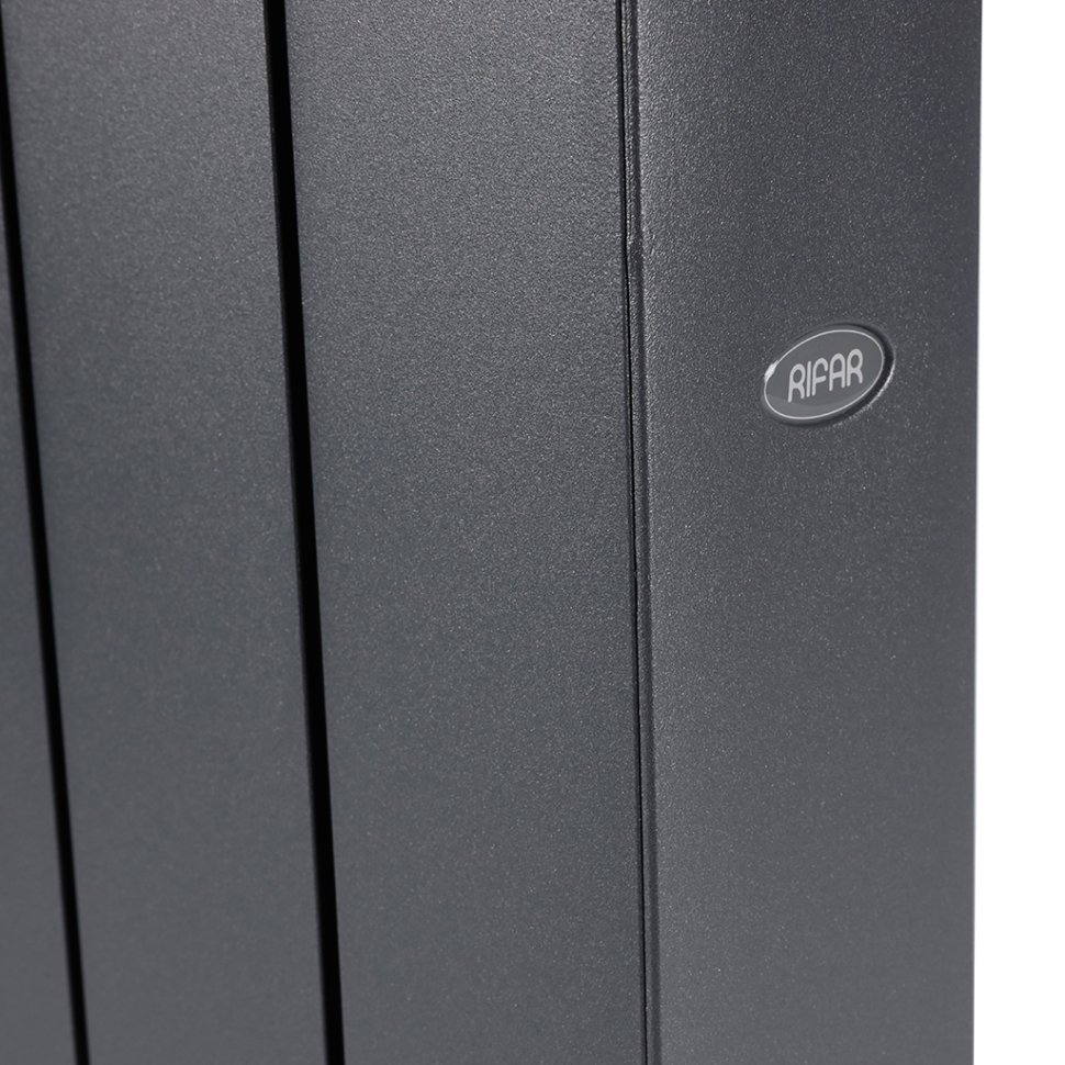 Биметаллический радиатор отопления Rifar Supremo Ventil SVR 500 нижнее правое подключение 4 секции титан