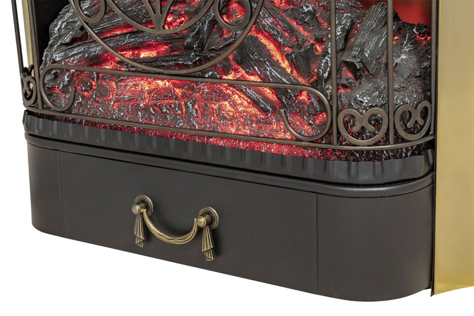 Каминокомплект Royal Flame Dublin RUSTIC (Разборный) с очагом Majestic FX M Brass дуб натуральный