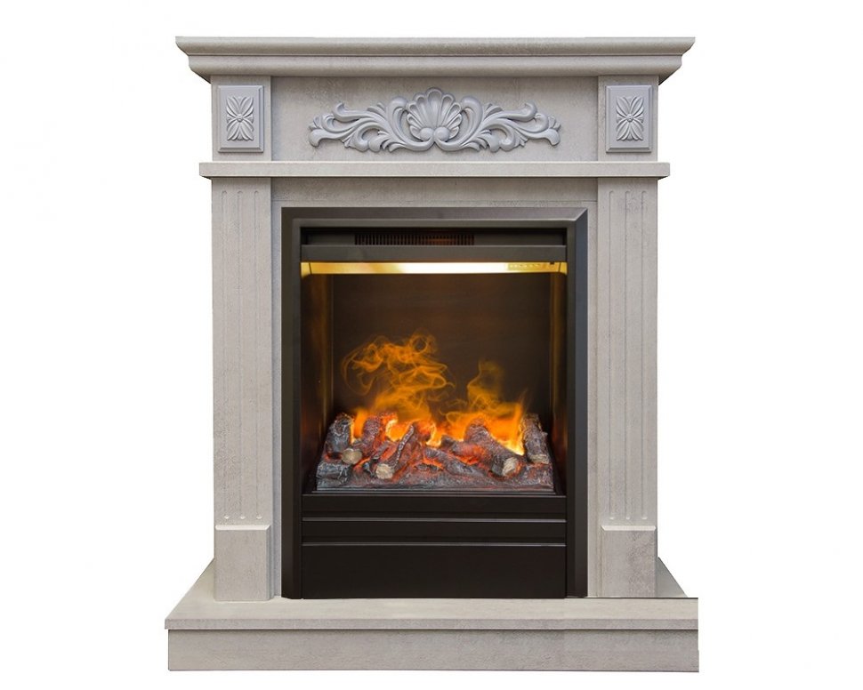 Каминокомплект RealFlame Adelaida STD/EUG WT с очагом 3D Olympic