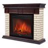 Каминокомплект Firelight Bricks 25 с очагом Electrolux EFP/P-2520LS камень бежевый/шпон темный дуб